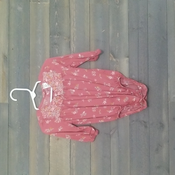 12M floral long sleeve onesies